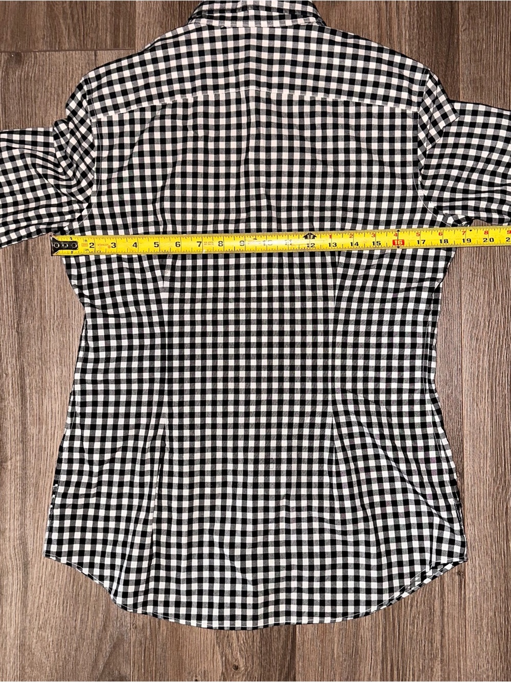 Ralph Lauren Black & White Check Cotton Button-Down Shirt - Slim Fit - Picture 7 of 7